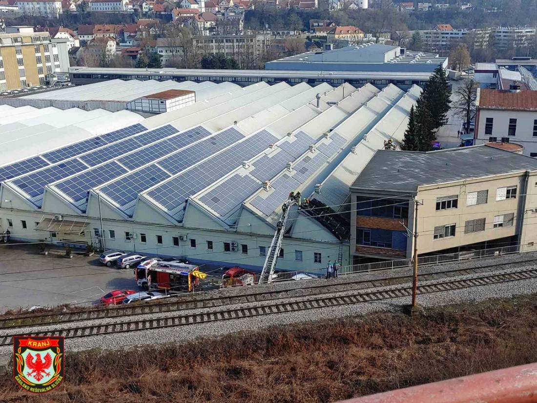 Zagorelo ostrešje na Iskraemeco