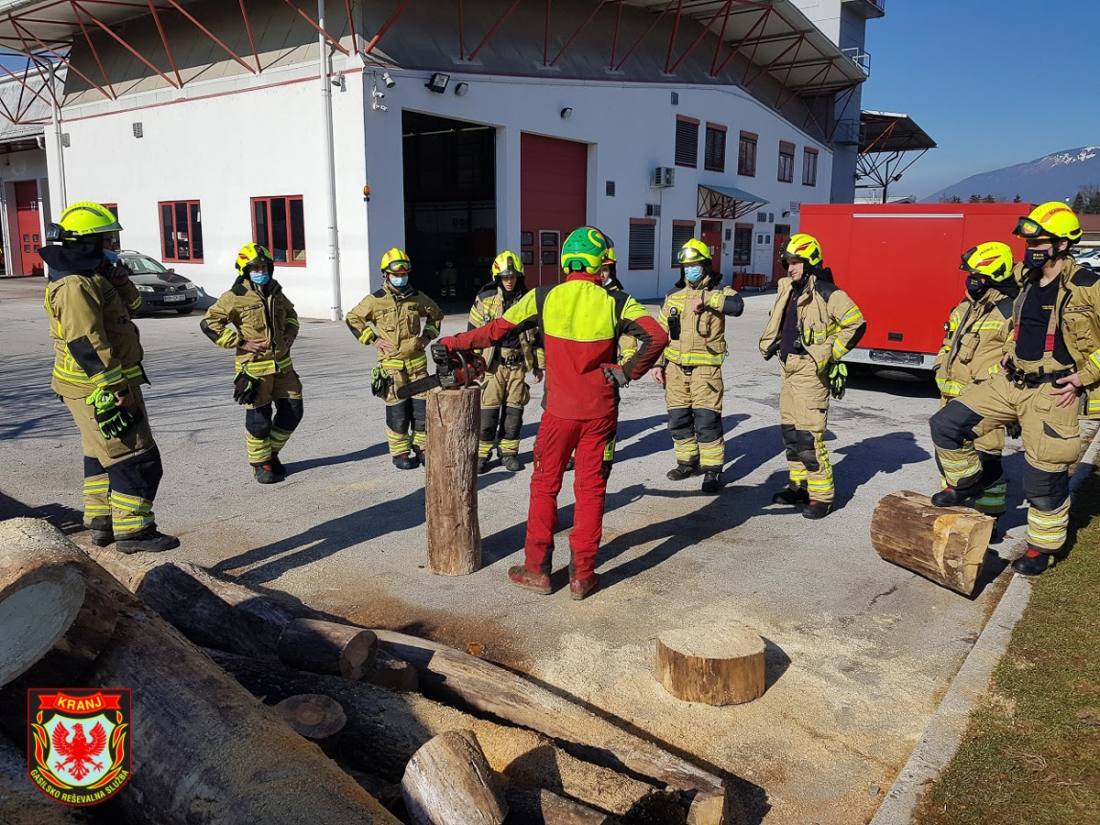 Interno obnovitveno usposabljanje za varno delo z motorno žago (2/2)